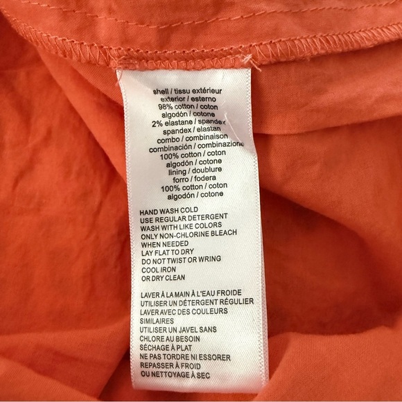 H by Halston Short Sleeve Mix Media Eyelet Cotton Blouse Top Size M - Picture 8 of 8